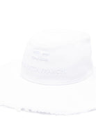 Cappello per bambina Elisabetta Franchi La Mia Bambina bianco con dettaglio logo EFCP031CCA034 0004 ElISABETTA FRANCHI KIDS 