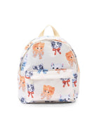 Zaino per bambini Molo Kids bianco con stampa grafica gatti all-over 7W26V204 5848 MOLO KIDS 