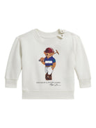 Felpa per neonato Polo Raulph Lauren Kids bianca con stampa bear sul davanti 320A96604 001 Ralph Lauren kids 