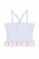 Top per bambina Louise Misha blu con design a righe GRI-S26-C0175 BLUE LOUISE MISHA 