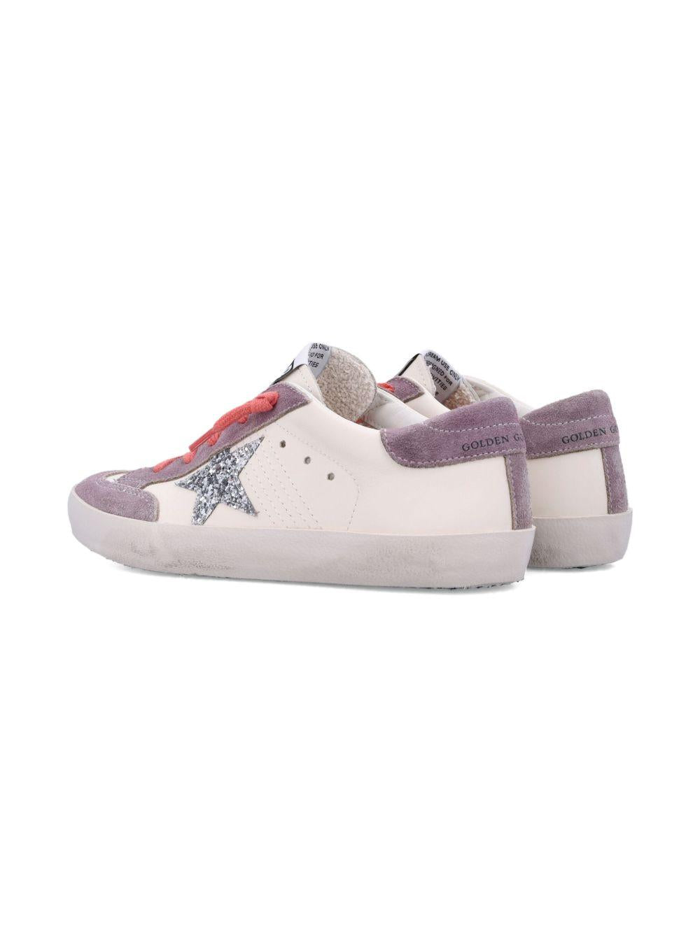 Sneakers per bambina Golden Goose Kids Superstar bianco con dettaglio stella glitter GYF00107F007295 12160 GOLDEN GOOSE KIDS 
