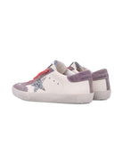 Sneakers per bambina Golden Goose Kids Superstar bianco con dettaglio stella glitter GYF00107F007295 12160 GOLDEN GOOSE KIDS 