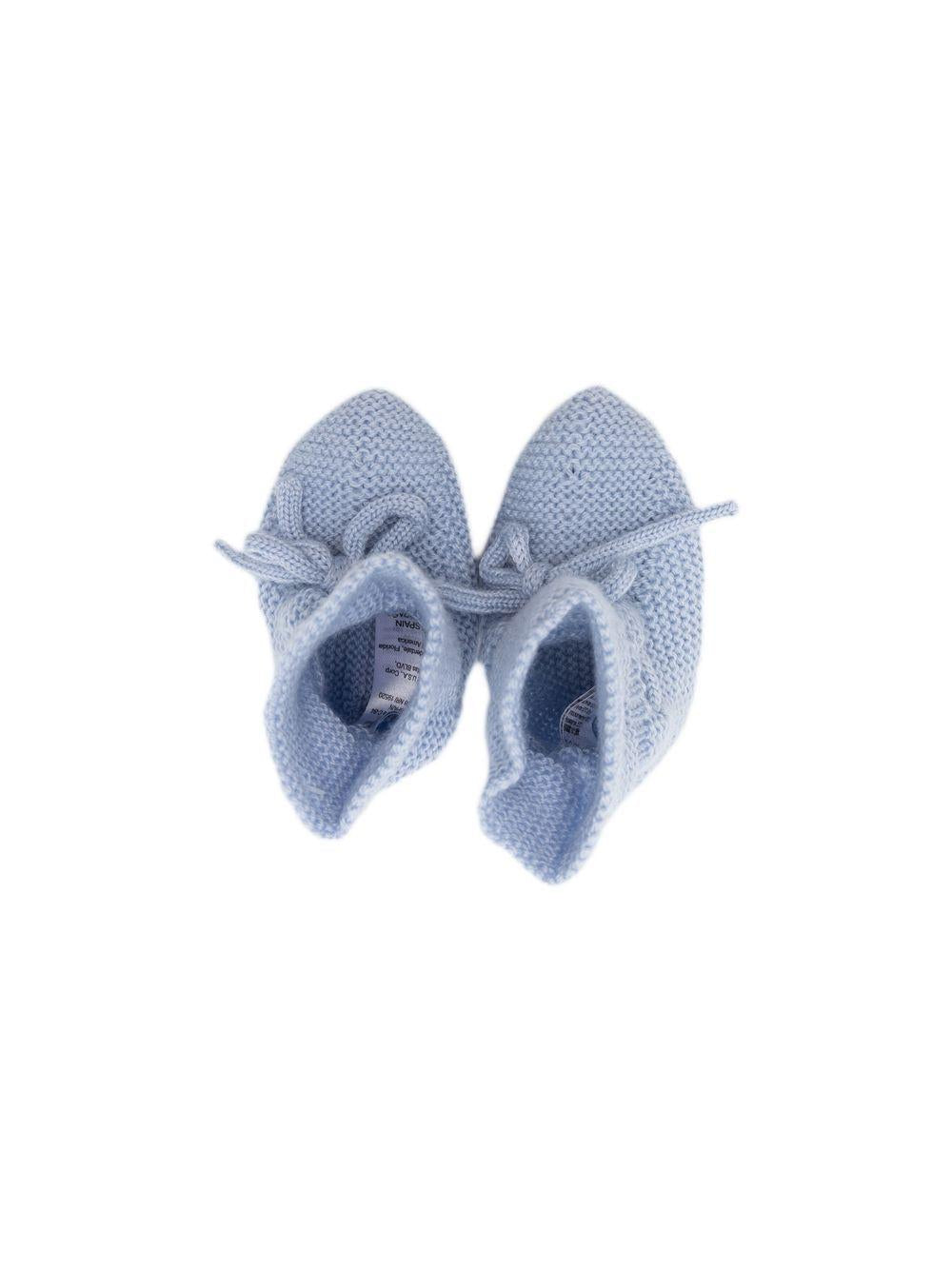 Scarpine primi passi per neonato Paz Rodriguez azzurre con fiocco 018-22507 801 PaZ RODRIGUEZ KIDS 