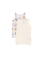Set 2 t-shirt per bambina Molo Kids beige/bianca con stampa grafica gattini 2W26Q801 5848 MOLO KIDS 