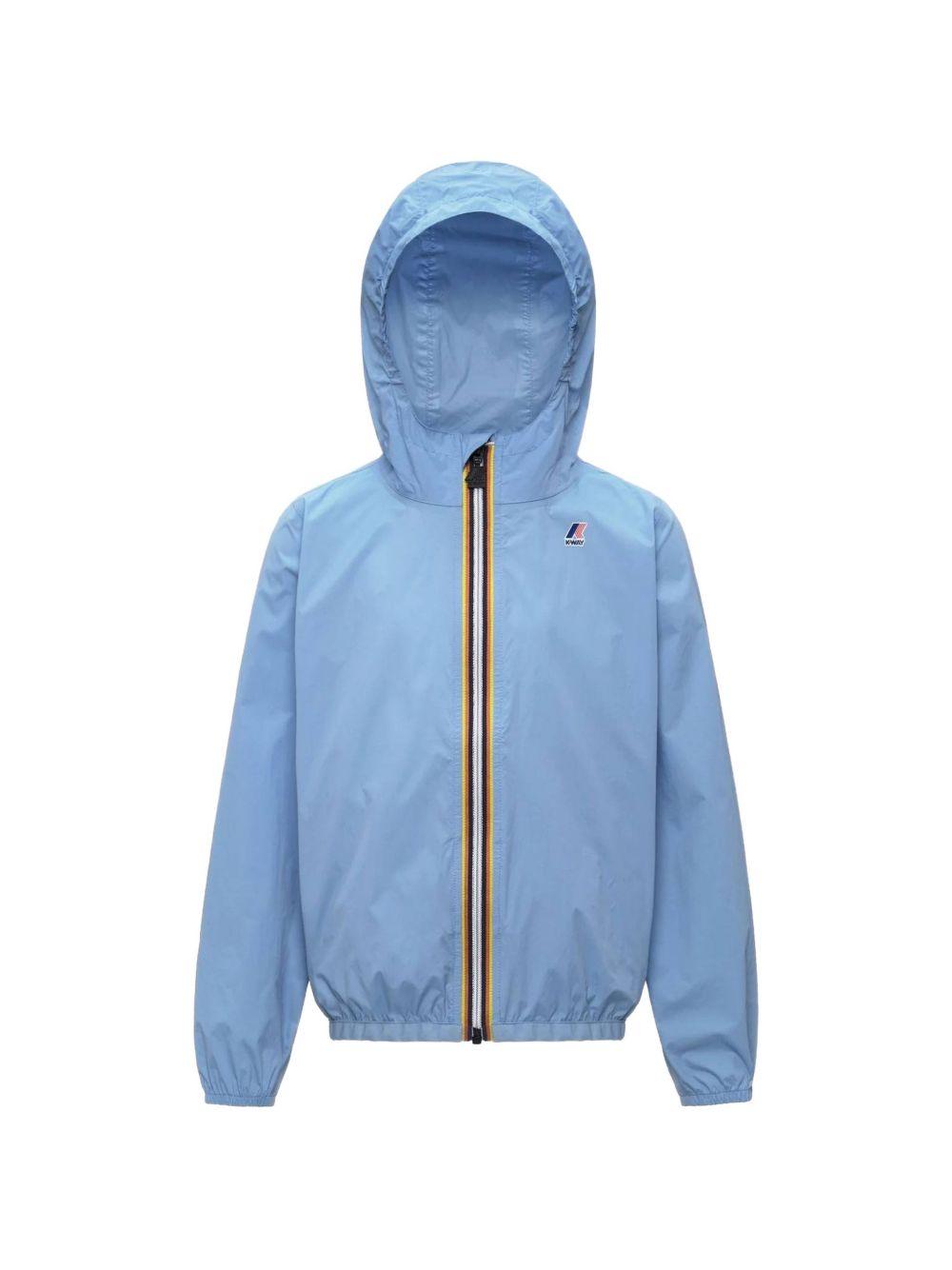 Giacca P. Le Vrai Claude 4.0 per bambini K Way Kids azzurro con cappuccio K61336W 356 K-WAY KIDS 