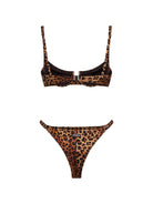 Costume da bagno da donna MC2 Saint Barth marrone con stampa animalier PERLA01 00190L MC2 ST. BARTH 