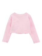 Felpa per bambina Monnalisa rosa con ricamo a fiori 19G801 7007 0090 MONNALISA KIDS 