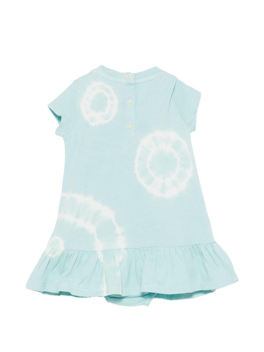 Abito per neonata Polo Ralph Lauren Kids azzurro con stampa Polo bear 310B14166 001 Ralph Lauren kids 