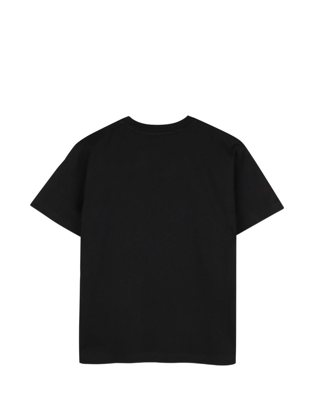 T-shirt per bambini Givenchy Kids nera con stampa logo sul davanti H31345 09B GIVENCHY KIDS 
