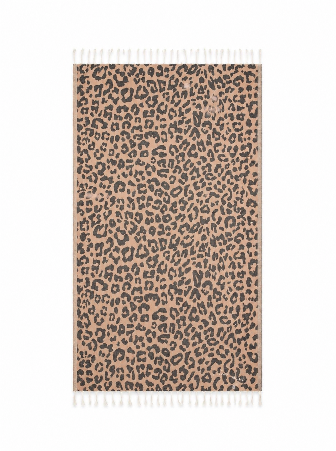 Telo mare MC2 Saint Barth marrone con stampa leopardata FOUT009 02712L MC2 ST. BARTH KIDS 