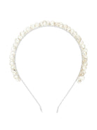 Cerchietto per bambina Ermanno Scervino Junior bianco con perline Z9G004 7753 9902 ERMANNO SCERVINO KIDS 
