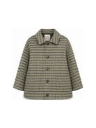 Giacca per bambina Douuod Kids verde con motivo a quadri all-over DZ2P87 E0251 114GL DOUUOD KIDS 