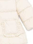 Giubbino per neonata Moncler Enfant beige con ruches sulle tasche K29511C00001597YW 041 MONCLER ENFANT 