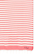Telo mare MC2 Saint Barth rosso e bianco con motivo a righe FOUT012 02754L MC2 ST. BARTH KIDS 