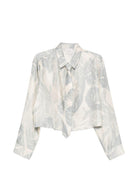 Camicia per donna Alysi beige con stampa floreale 116503 P6031 CIE ALYSI 