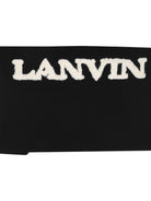 Felpa per bambino Lanvin Kids nera con applicazione logo N30402 09B LANVIN KIDS 