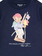 T-shirt per neonato Polo Ralph Lauren Kids blu con motivo Polo Bear 320A12428 001 Ralph Lauren kids 