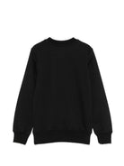 Felpa per bambini Moschino Kids nera con ricamo Teddy bear HUF0A9LCA40 60100 MOSCHINO KIDS 