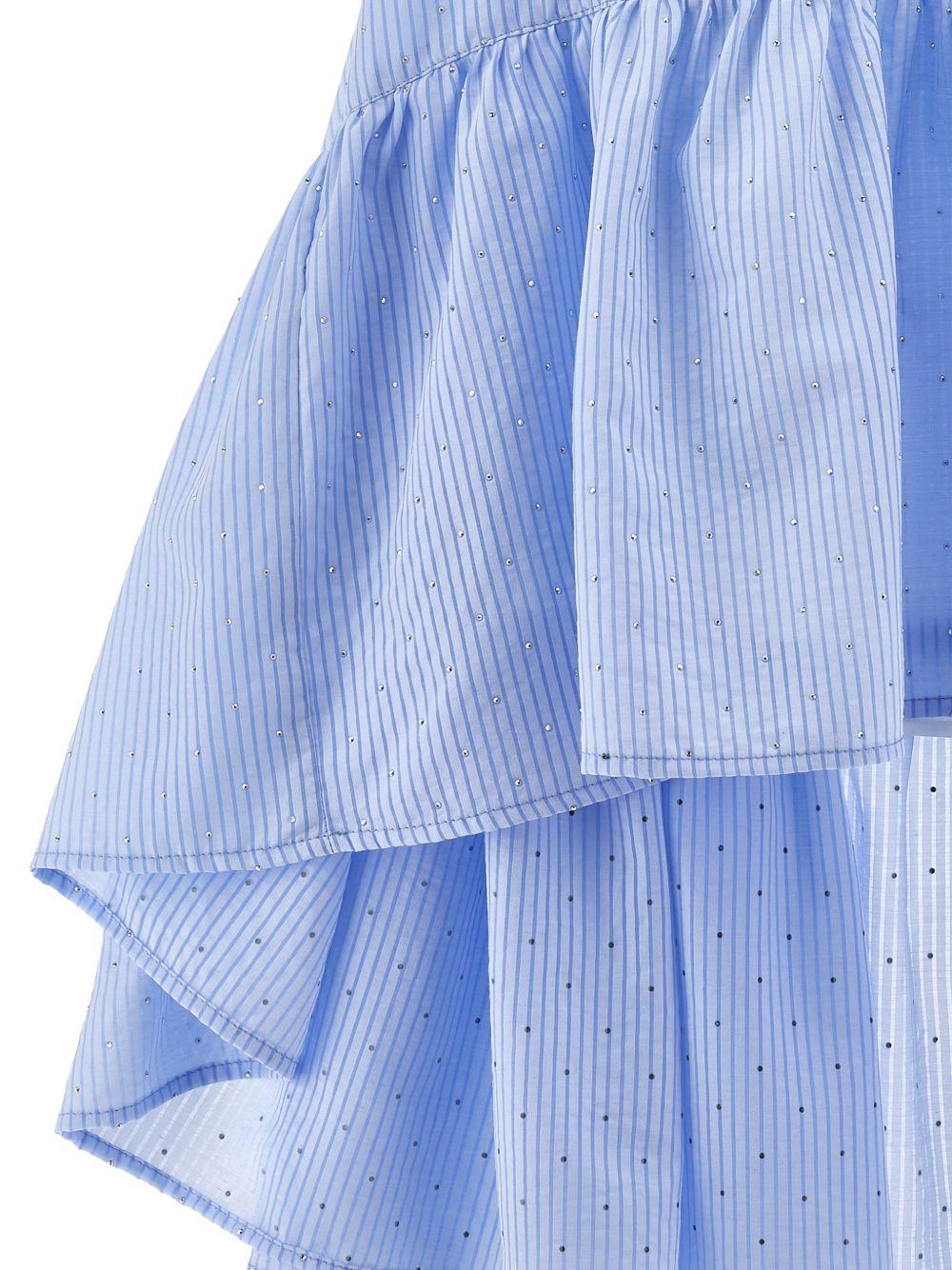 Abito per bambina Philosophy di Lorenzo Serafini Kids azzurro con decorazione a strass I1G912 7316 0058 PHILOSOPHY KIDS 