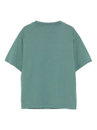T-shirt per bambino Emporio Armani Kids verde con logo in rilievo EB000500 AF14503 U7317 EMPORIO ARMANI KIDS 