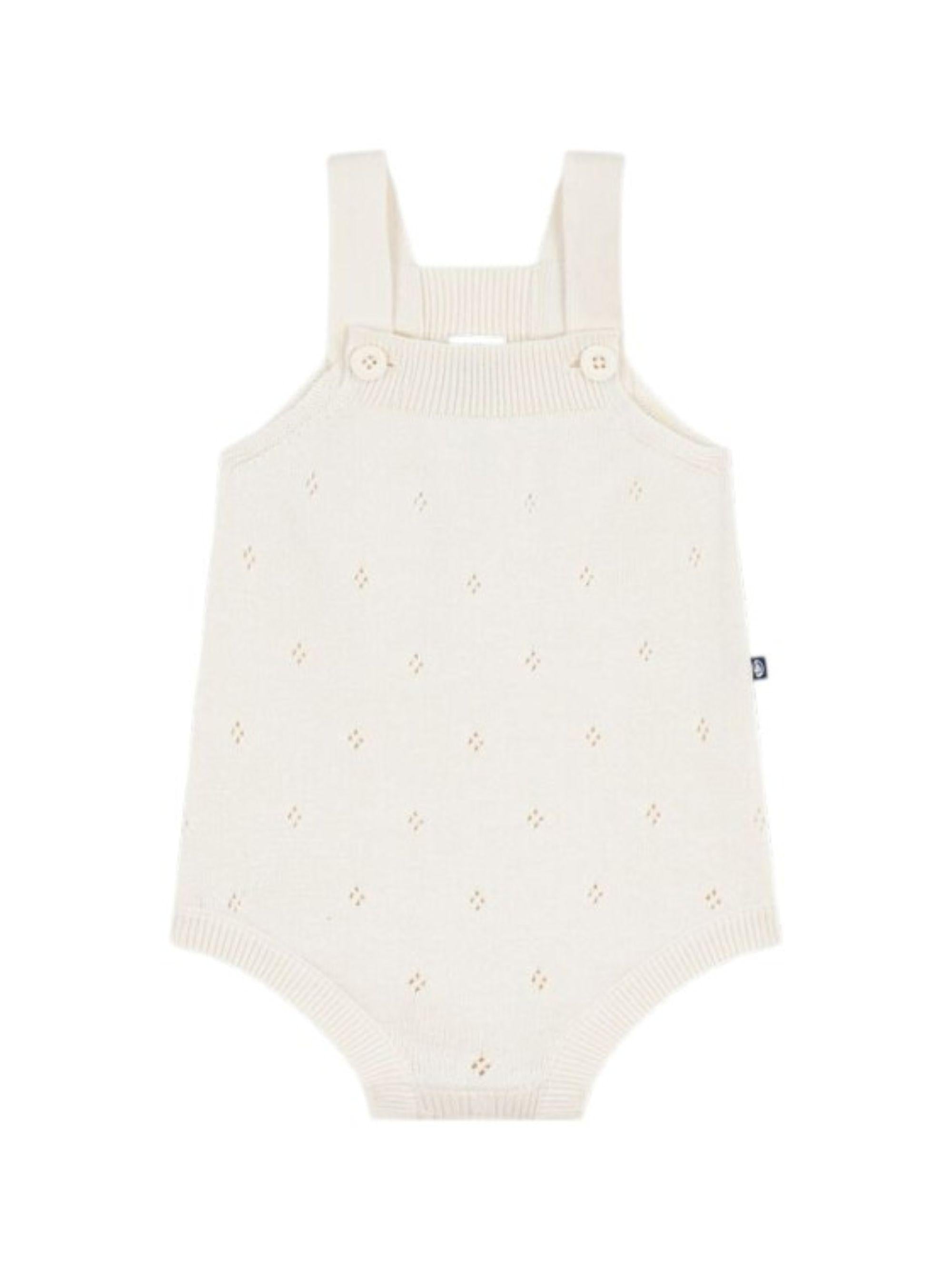 Tutine per neonati Petit Bateau beige con lavorazione in pointelle A0FOP 01 PETIT BATEAU KIDS 