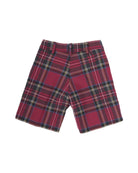 Shorts per bambino Baroni rosso con motivo scozzese 10522L ROSSO BARONI 