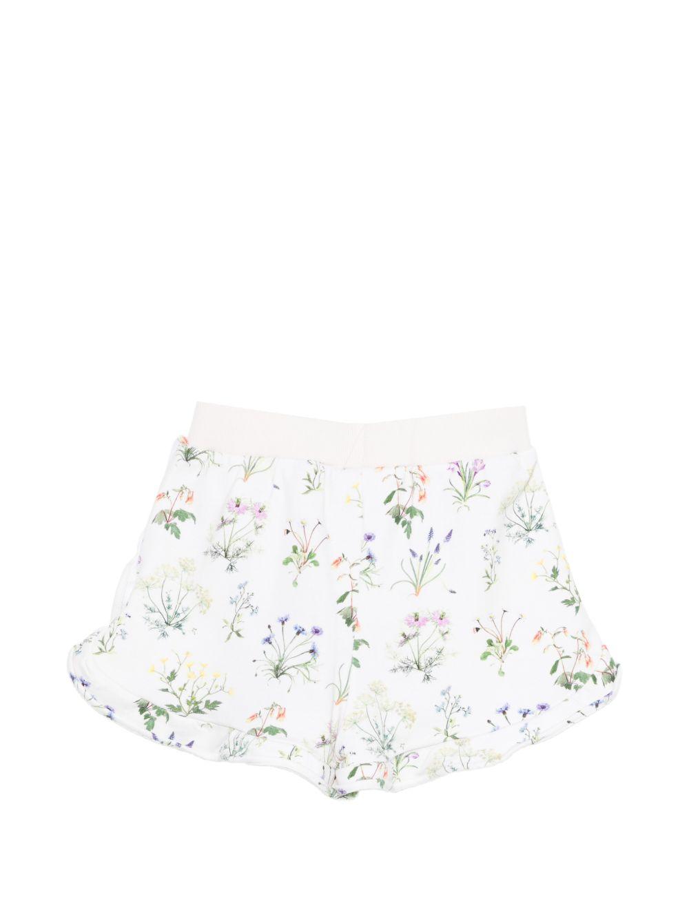 Shorts Acacia per bambina Molo bianchi con stampa fiori 2S26H119 9541 MOLO KIDS 