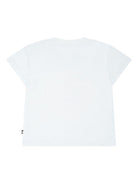 T-shirt per neonato Molo bianco con stampa gatto 6S25A204 3914 MOLO KIDS 