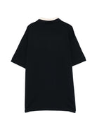 T-shirt per bambino Emporio Armani Kids blu con inserti a contrasti EB001316 AF16641 UB118 EMPORIO ARMANI KIDS 