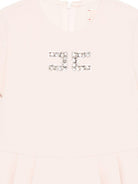Abito per bambina Elisabetta Franchi La Mia Bambina rosa con logo sul davanti EFAB6660GA022 C036 ElISABETTA FRANCHI KIDS 