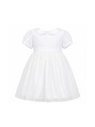 Abito per bambina Mariella Ferrari bianco con inserti in tulle ATI9 074 MARIELLA FERRARI KIDS 