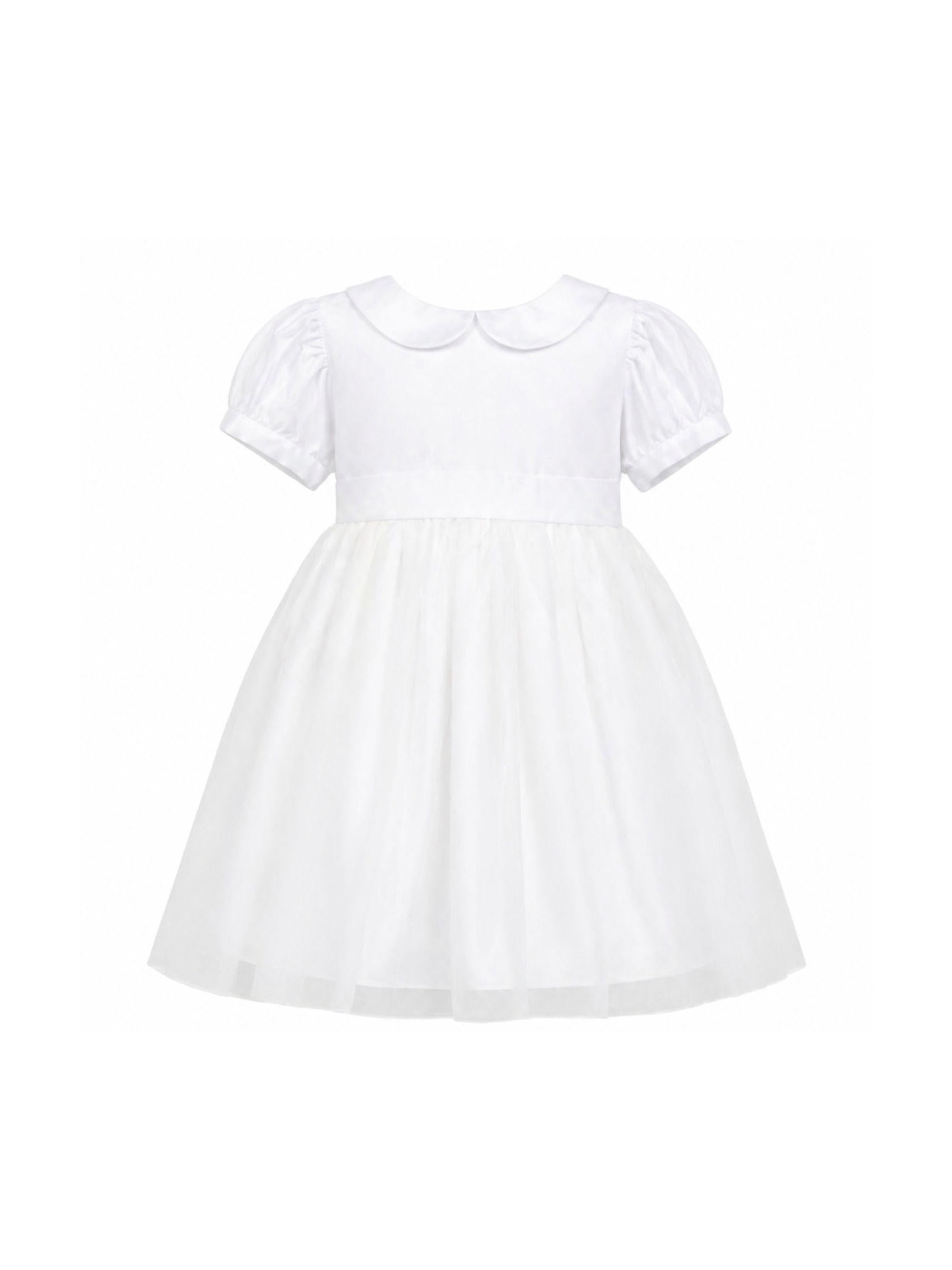 Abito per bambina Mariella Ferrari bianco con inserti in tulle ATI9 074 MARIELLA FERRARI KIDS 