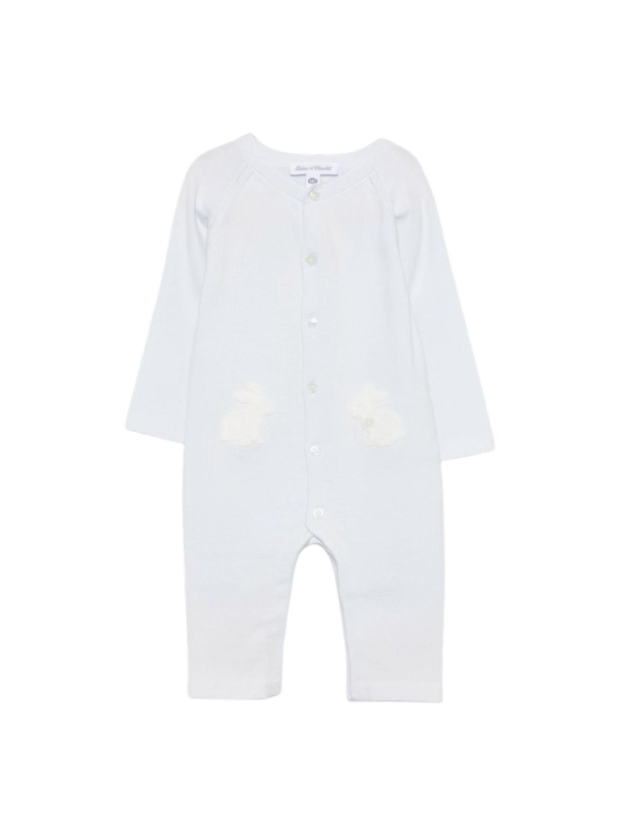 Tutina per neonato Tartine & Chocolat azzurro con applicazione coniglio CC32030 41 TArtine & Chocolat KIDS 
