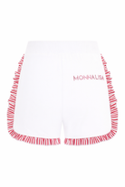 Shorts per bambina Monnalisa bianchi con ruches 19G407 7012 0099 MONNALISA KIDS 