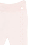 Completo maglioncino e pantaloni per neonata Paz Rodriguez rosa con lavorazione a pointelle 103-123680 322 PaZ RODRIGUEZ KIDS 