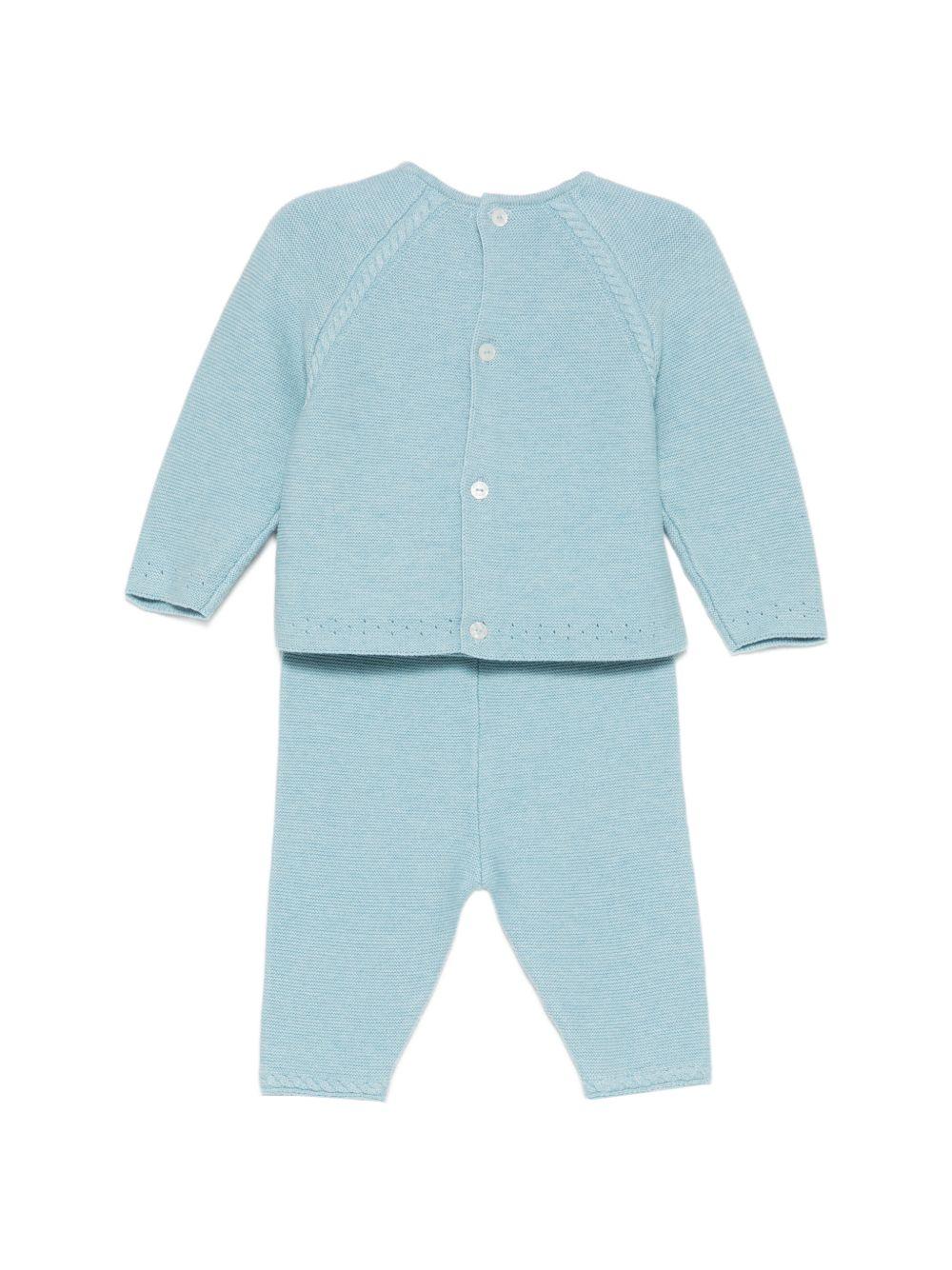 Tutina per neonato Tartine & Chocolat azzurra con lavorazione in rilievo CC36010 48 TArtine & Chocolat KIDS 