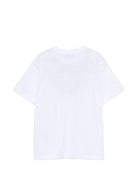T-shirt per bambino MSGM Kids bianca con stampa grafica S6MSJUTH222 001/01 MSGM KIDS 
