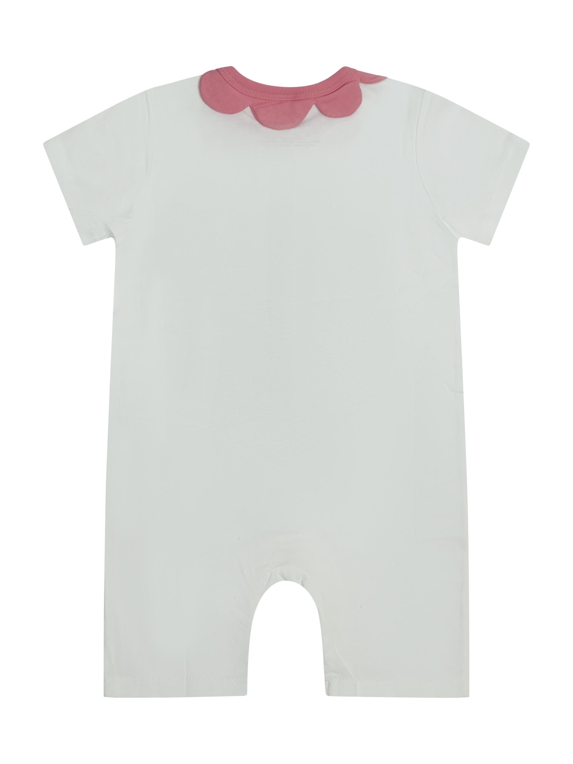 Tutina per neonata Stella McCartney Kids bianca con design fiore TYA021 Z0434 101 STELLA McCARTNEY KIDS 