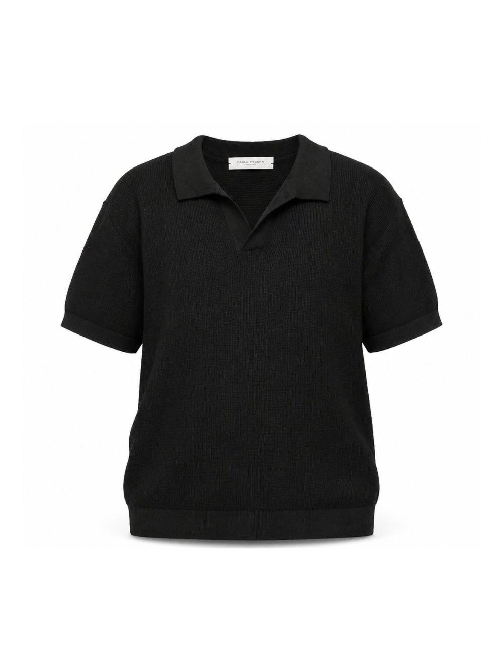 T-shirt per bambino Paolo Pecora Kids  con scollo a V PP4178 NERO PAOLO PECORA KIDS 
