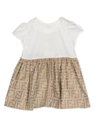 Abito per neonata Fendi Kids multicolore con motivo FF jacquard BFB500 ALO6 F1F4G FENDI KIDS 