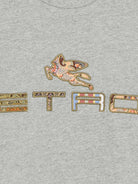 T-shirt per bambino Etro Kids grigio con dettaglio logo sul davanti GY8P71 Z3191 806 ETRO KIDS 