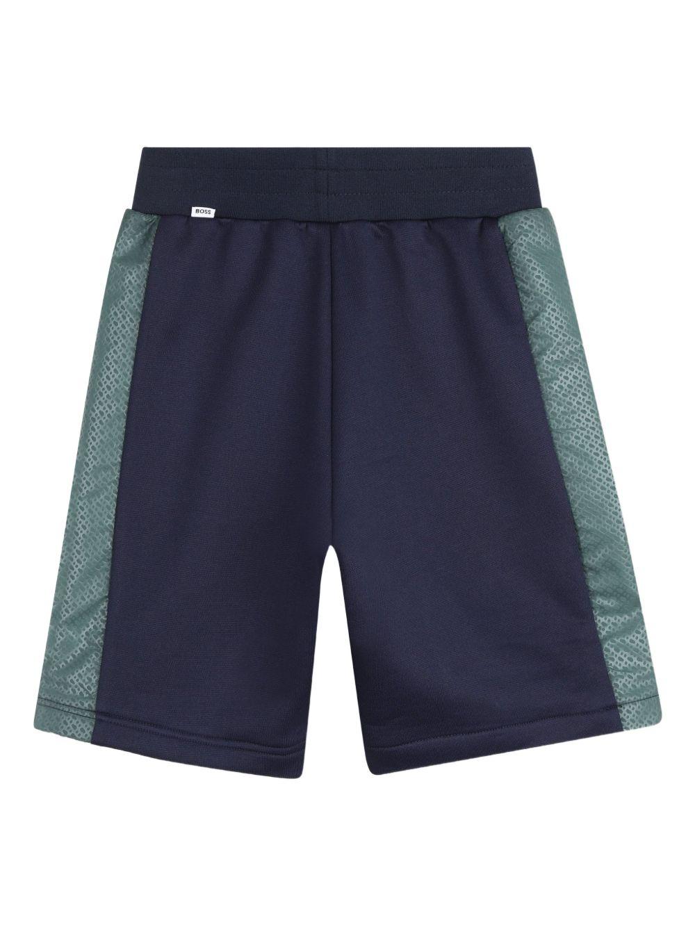 Shorts da bambino Boss Kids blu scuro con inserti J52933 849 BOSS KIDS 