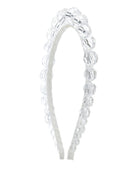 Cerchietto per bambina Monnalisa bianco con decorazione con perline 77G000 7741 0001 MONNALISA 