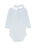 Body per neonato Bonpoint azzurro con ricamo sul colletto W06OUNK00001 015C BONPOINT KIDS 