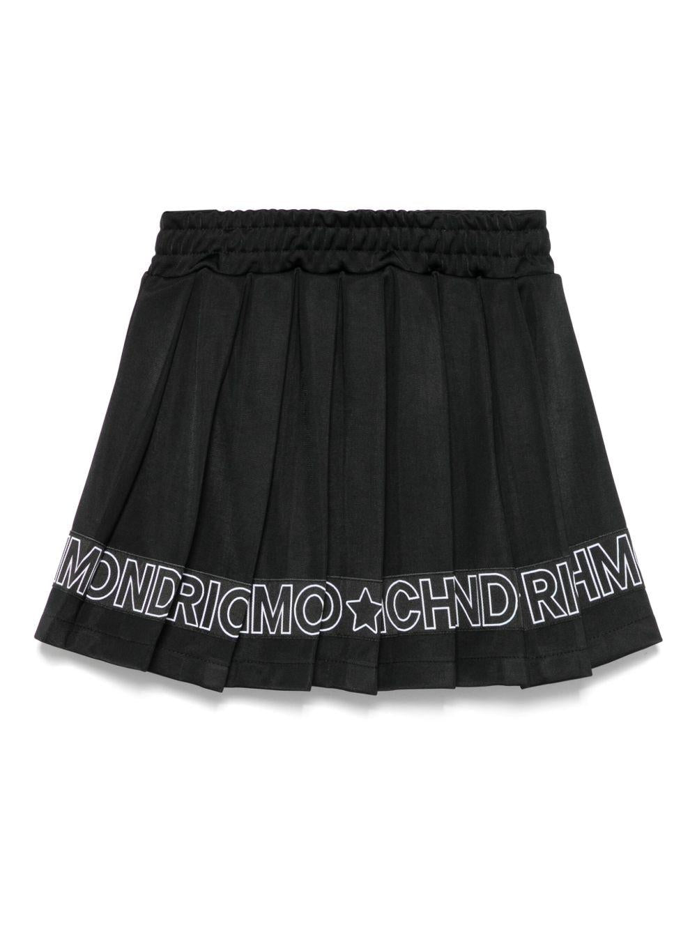 Gonna per bambina John Richmond Junior nero con logo RGP25173GO BLACK JOHN RICHMOND KIDS 