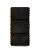 Borsa fasciatoio per neonati Burberry Kids nera in nylon trapuntato con finiture a quadri 8126771 A1189 BURBERRY KIDS 