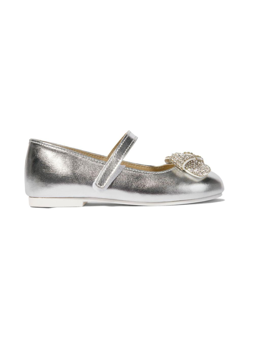 Ballerine per bambina BabyWalker argento con strass PB5880 SILVER BABYWALKER KIDS 
