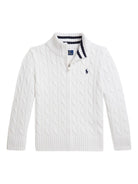 Maglione per bambino Polo Ralph Lauren Kids bianco con caratteristico motivo Polo Pony 322A95566 002 Ralph Lauren kids 
