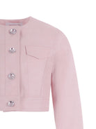 Giacca per bambina Monnalisa rosa con taschino 71G104 7124 0091 MONNALISA KIDS 