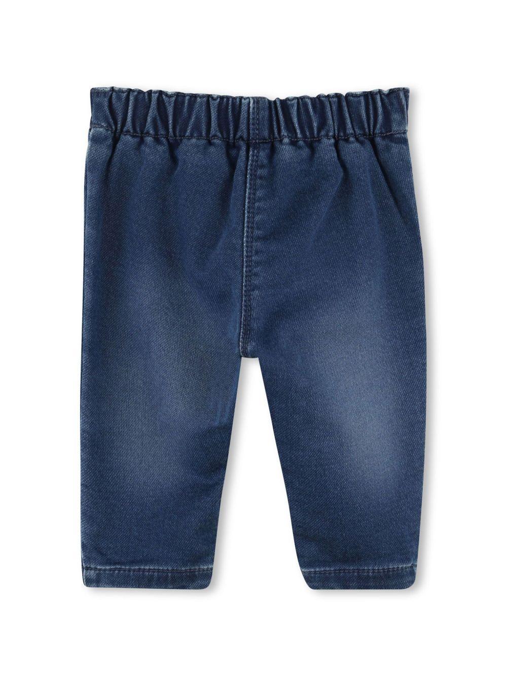 Jeans 4G dritti per neonato Givenchy Kids denim con vita elasticizzata H30834 Z10 GIVENCHY KIDS 